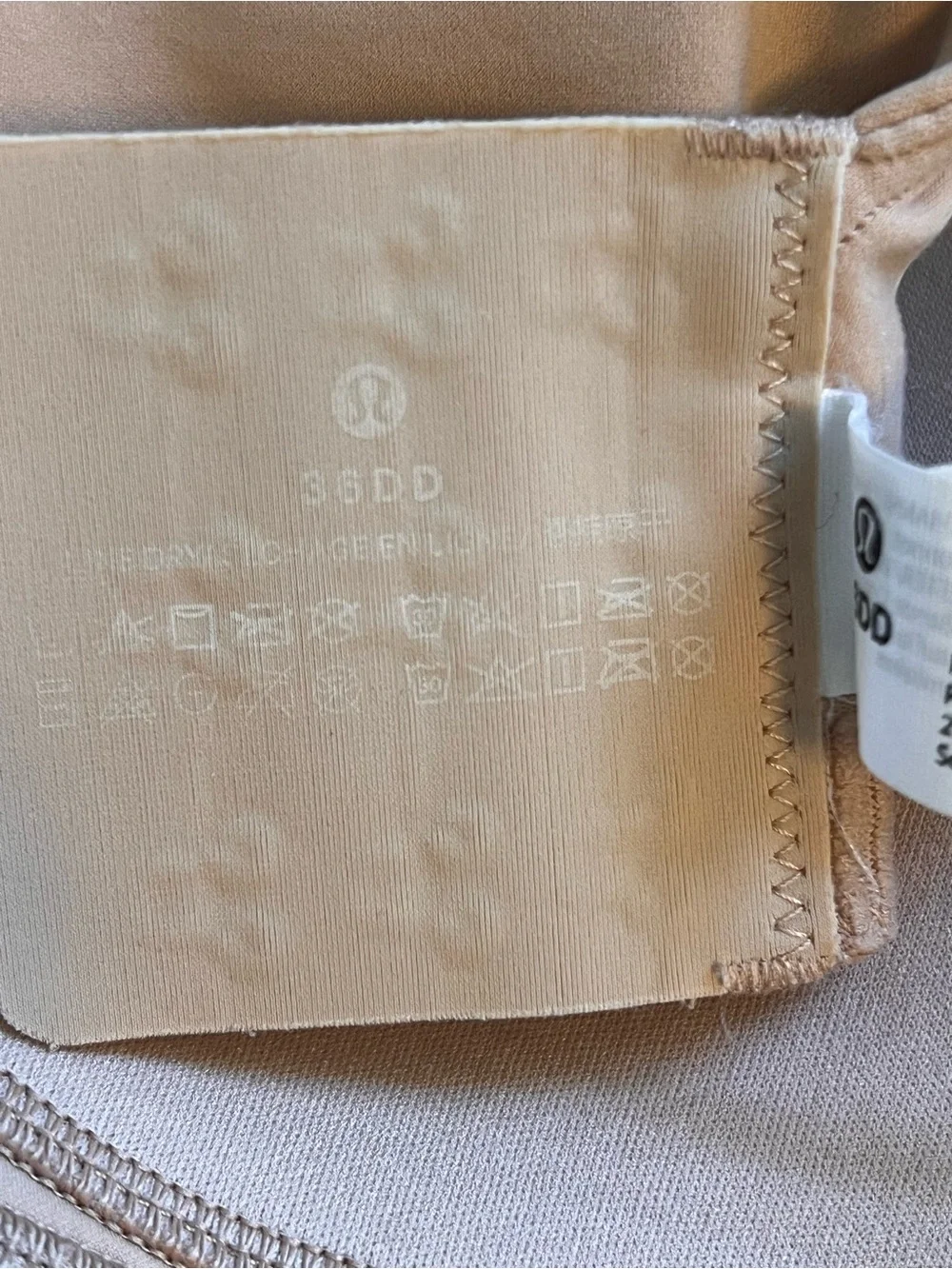 lululemon athletica Beige Seamless Support Bra